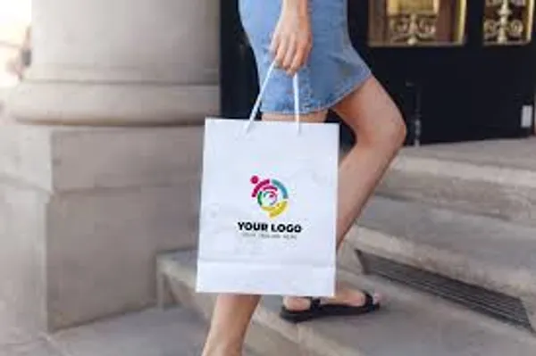 Printmakers_Custom_Logo_White_Paper_Shopping_Bag_300_Gsm_Pack_Of_10