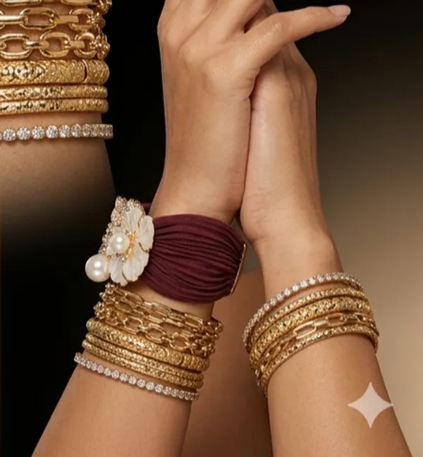 Maroon_Silk_Floral_Pearl_Embellished_Bracelet_For_Women