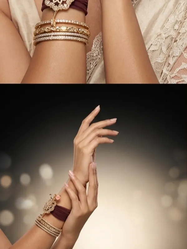 Gold_Tone_Kundan_Pearl_Bracelet_With_Burgundy_Velvet_Tie