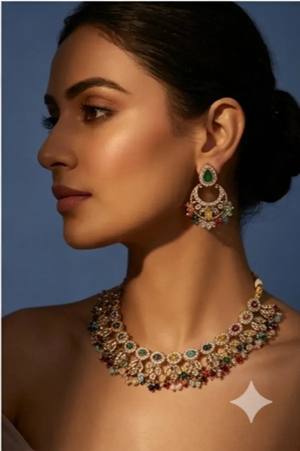 Multicolor_Stone_Statement_Necklace_Set_With_Matching_Earrings