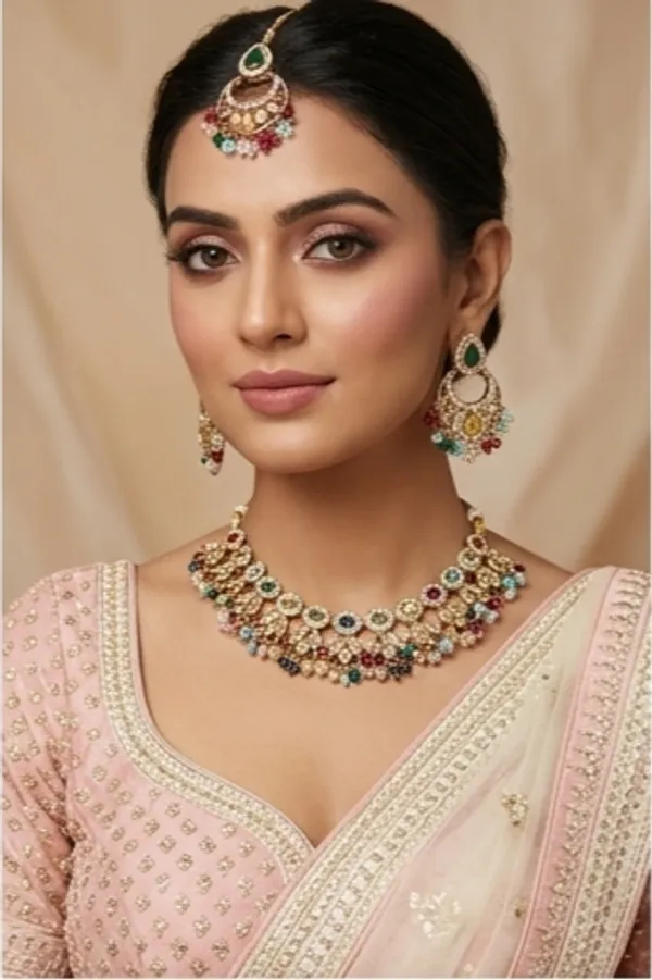 Multicolor_Stone_Statement_Necklace_Set_With_Matching_Earrings
