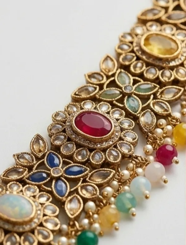 Multicolor_Stone_Statement_Necklace_Set_With_Matching_Earrings