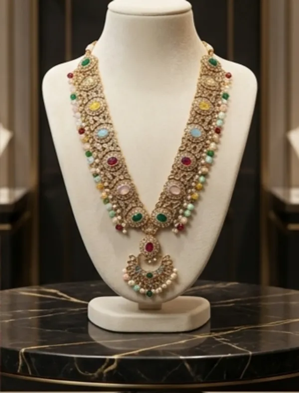 Multicolor_Stone_Statement_Necklace_Set_With_Matching_Earrings
