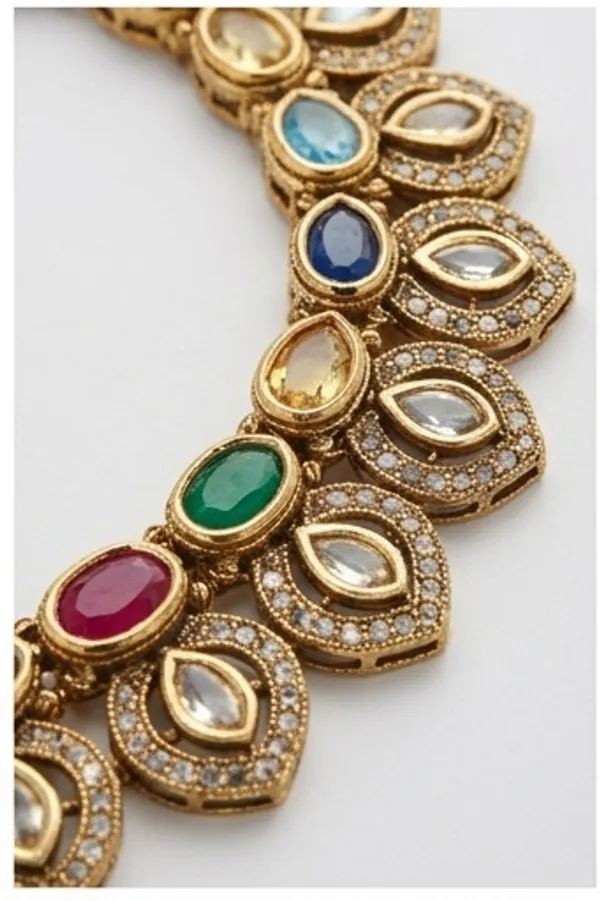 Multicolor_Stone_Statement_Necklace_Set_With_Matching_Earrings