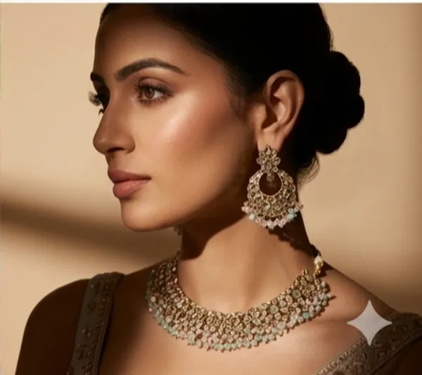 Mint_And_Pink_Kundan_Necklace_Set_With_Matching_Earrings
