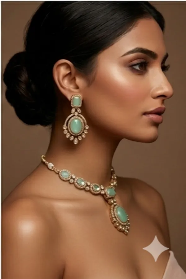 Mint_Kundan_Necklace_Set_With_Matching_Earrings
