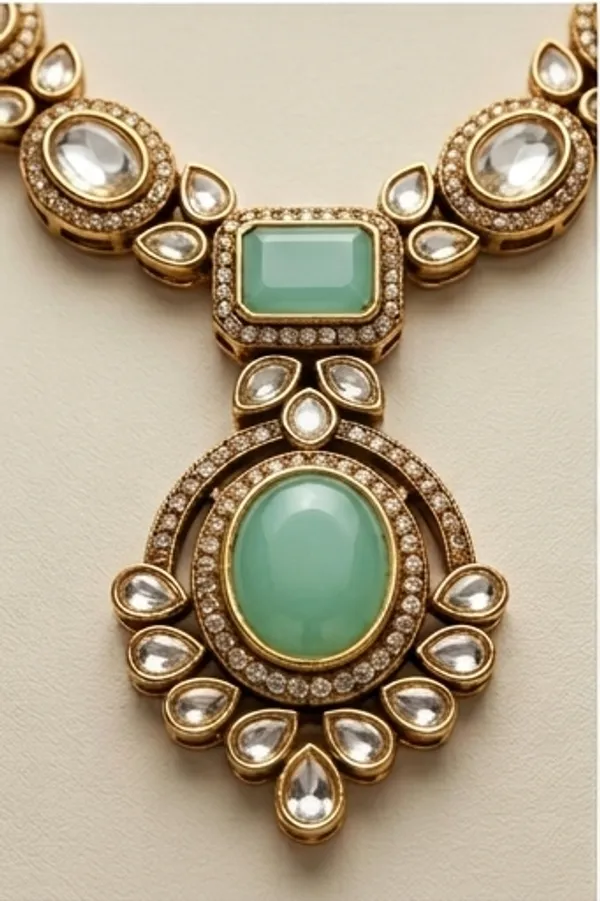 Mint_Kundan_Necklace_Set_With_Matching_Earrings