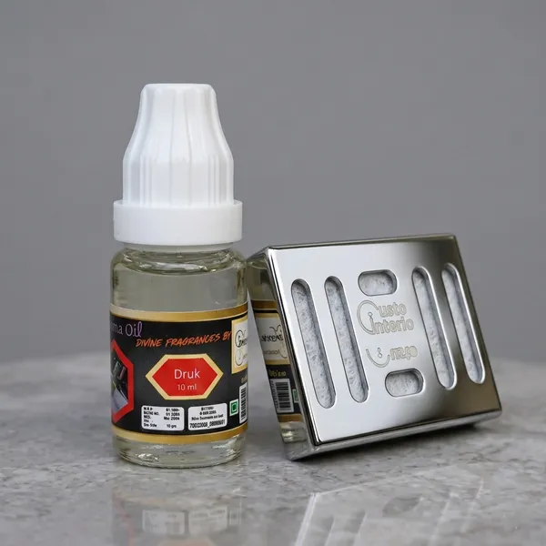 Silver_Dispenser_With_Druk_Aroma_Oil_Car_Freshner_Combo