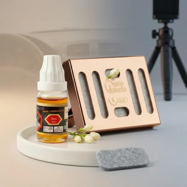Rosegold_Dispenser_With_Bela_Aroma_Oil_Car_Freshner_Combo