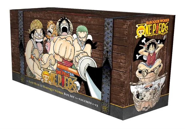 One_Piece_Box_Set_1:_East_Blue_and_Baroque_Works,_Volumes_1�23_with_premium_booklet_&_double-sided_poster
