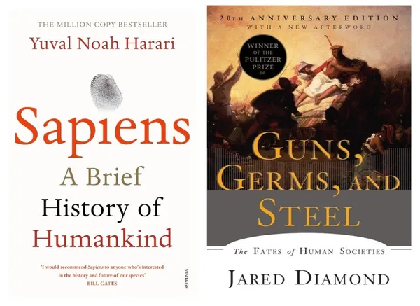 Sapiens:_A_Brief_History_of_Humankind_+_Guns,_Germs,_and_Steel_|_Bestseller_Book_Collection