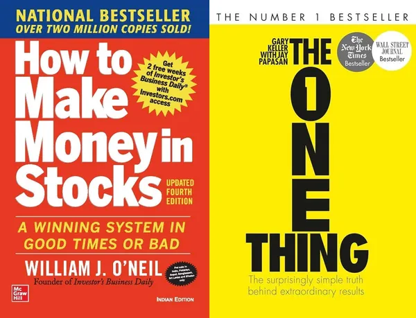 How_to_Make_Money_in_Stocks_+_The_ONE_Thing_|_William_J._O'Neil,_Gary_Keller_|_Stock_Market_&_Productivity_2_Books_Combo_Set