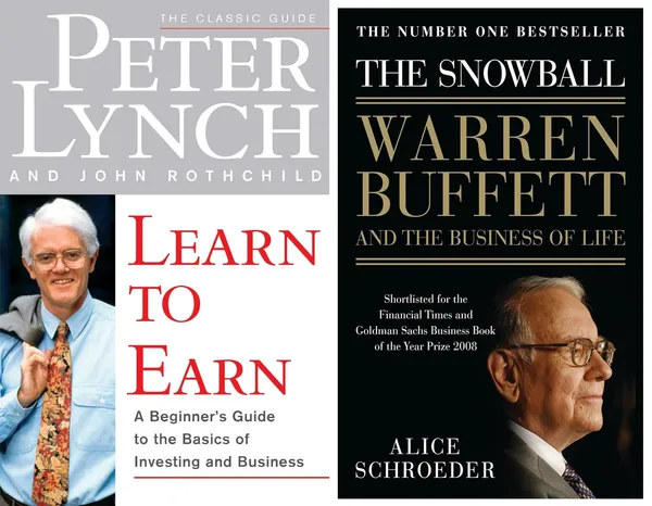 Learn_to_Earn_+_The_Snowball_|_Peter_Lynch,_Alice_Schroeder_|_Investing_&_Biography_2_Books_Combo_Set