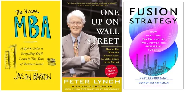 The_Visual_MBA_+_One_Up_On_Wall_Street_+_Fusion_Strategy_|_MBA,_Investing_&_Strategy_3_Book_Set