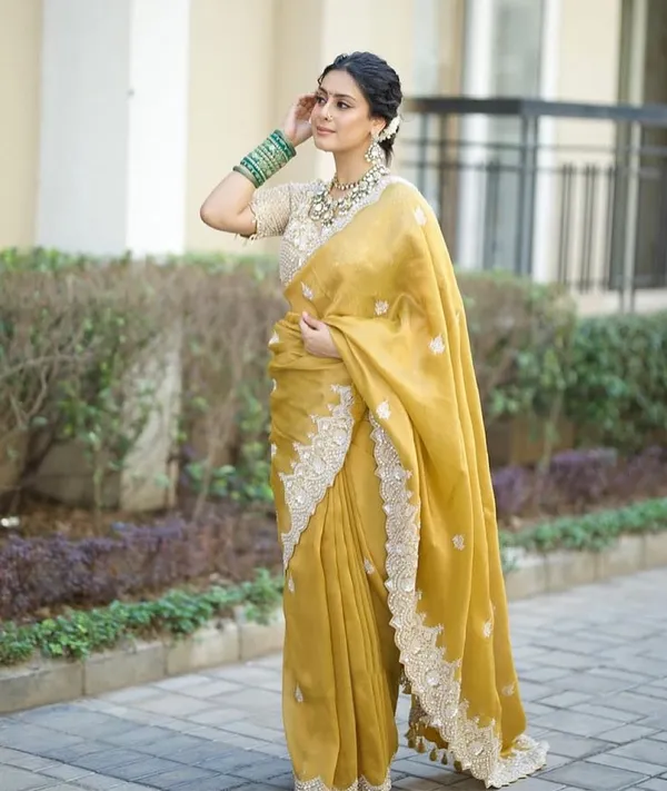 Designer_Mustard_Yellow_Saree_In_Soft_Tebby_Silk_With_Heavy_Embroidery_Sequin_Work_Default_Title