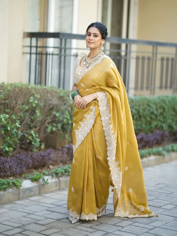 Designer_Mustard_Yellow_Saree_In_Soft_Tebby_Silk_With_Heavy_Embroidery_Sequin_Work_Default_Title