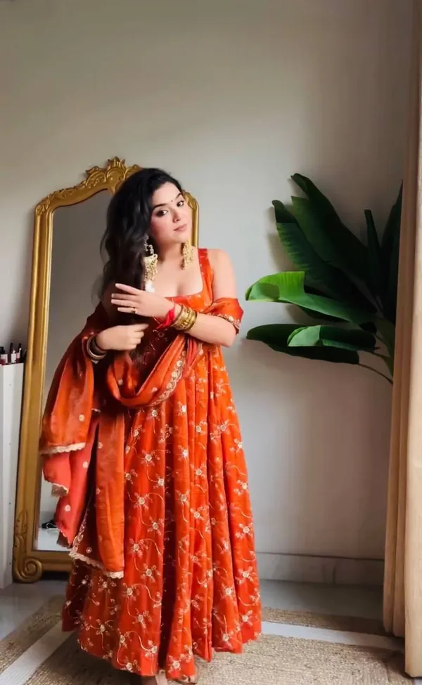 Designer_Anarkali_Set_Elegant_Ethnic_Wear_Orange