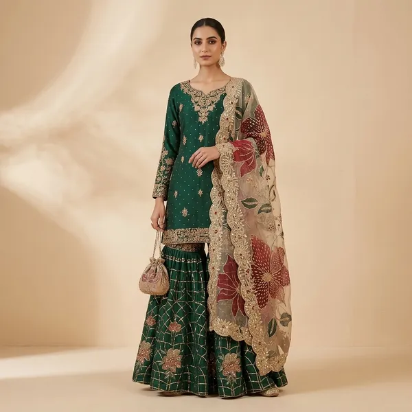Mehendi_Green_Eid_Mubarak_Sharara_Set