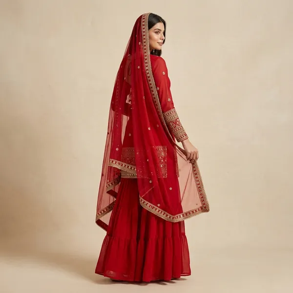 Mirzae_Ruhani_Sharara_Set_Red