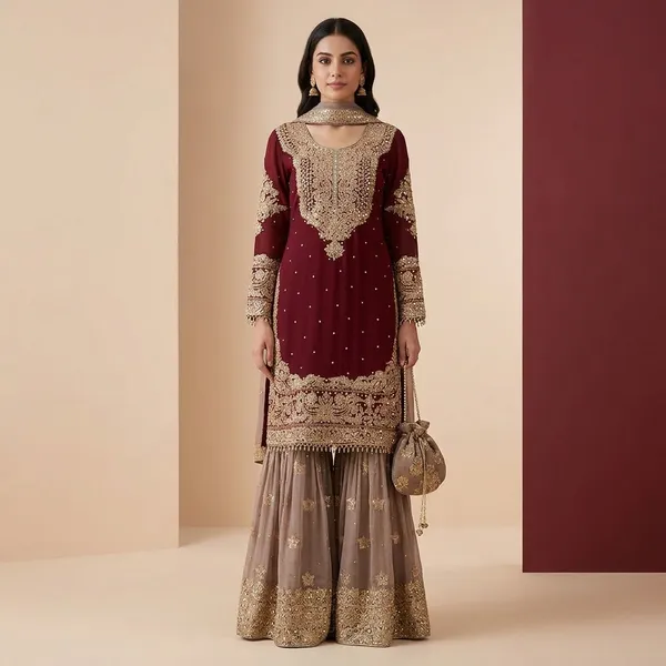 Velour_Vision_Gharara_Set_Maroon