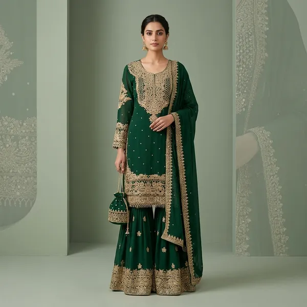 Velour_Vision_Gharara_Set_Green