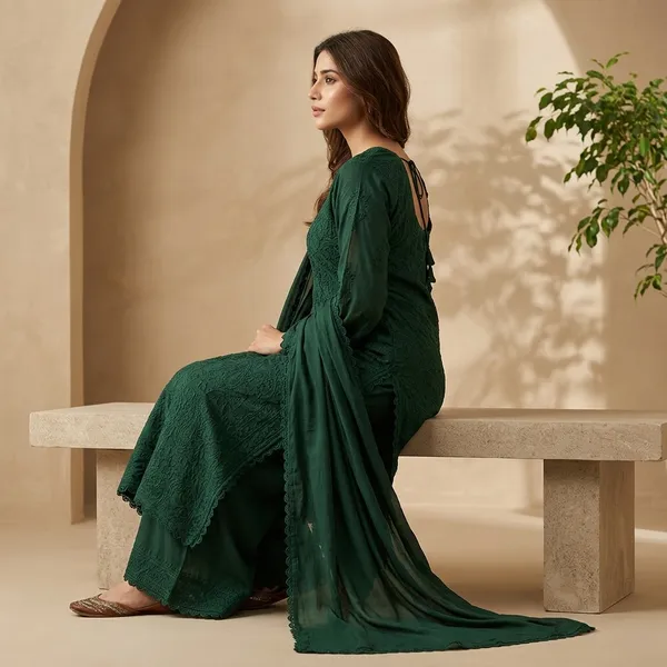 Beautiful_Cotton_Thread_Embroidered_Suit_Dark_Green_Ready_To_Wear