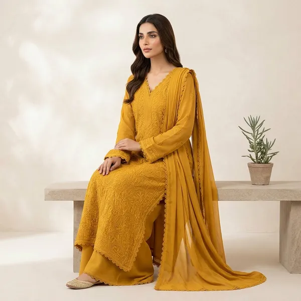 Beautiful_Cotton_Thread_Embroidered_Suit_Mustard_Yellow_Ready_To_Wear