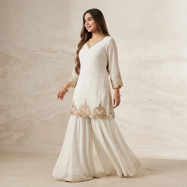 Premium_Designer_Kurta_With_Sharara_Set_White