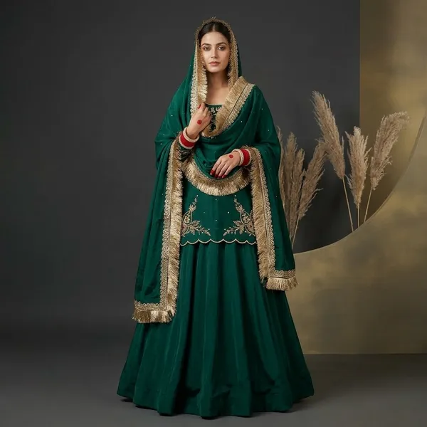 New_Arrival_Premium_Natural_Crepe_Silk_Lehenga_Set_Black