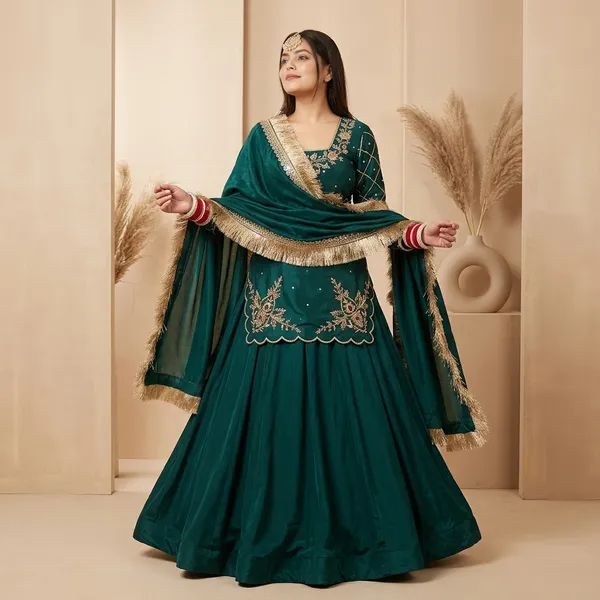 New_Arrival_Premium_Natural_Crepe_Silk_Lehenga_Set_Beige