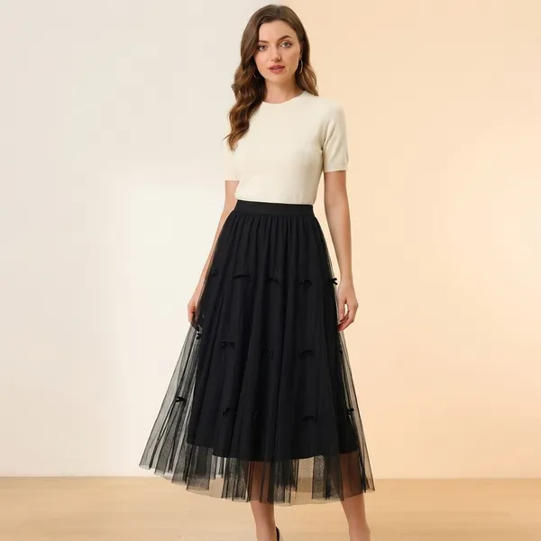 Autumn_A_Line_Skirt_Bow_Skirt_A_Line_Mesh_Umbrella_Skirt_For_Spring_Apricot