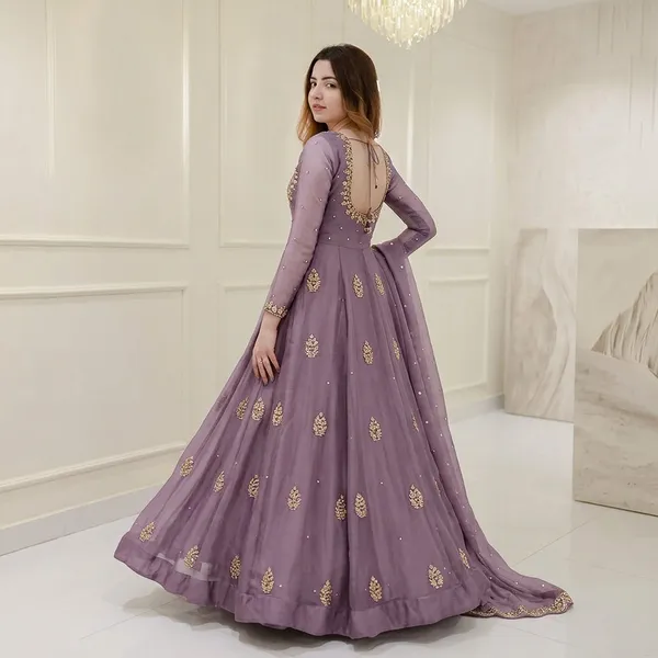 Exclusive_Sequin_Embroidered_Georgette_Gown_With_Dupatta_Party_Wedding_Wear_Lavender