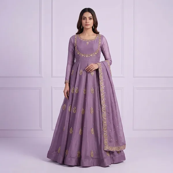 Exclusive_Sequin_Embroidered_Georgette_Gown_With_Dupatta_Party_Wedding_Wear_Lavender