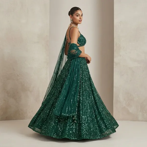 Rainbow_Sequin_Net_Lehenga_With_Blouse_Dupatta_Dori_Work_3_5_Meter_Flair_Default_Title