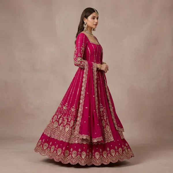 Indian_Wedding_Wear_Embroidered_Pink_Anarkali_Dress