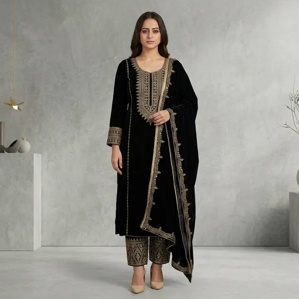 Designer_Viscose_Velvet_Party_Wear_Set
