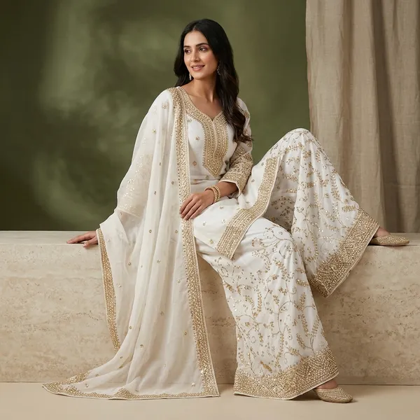 Premium_Designer_Jimmy_Choo_Top_Palazzo_And_Dupatta_Set_With_Heavy_Embroidery_Work_Green