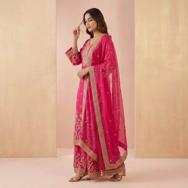 Premium_Designer_Jimmy_Choo_Top_Palazzo_And_Dupatta_Set_With_Heavy_Embroidery_Work_Pink