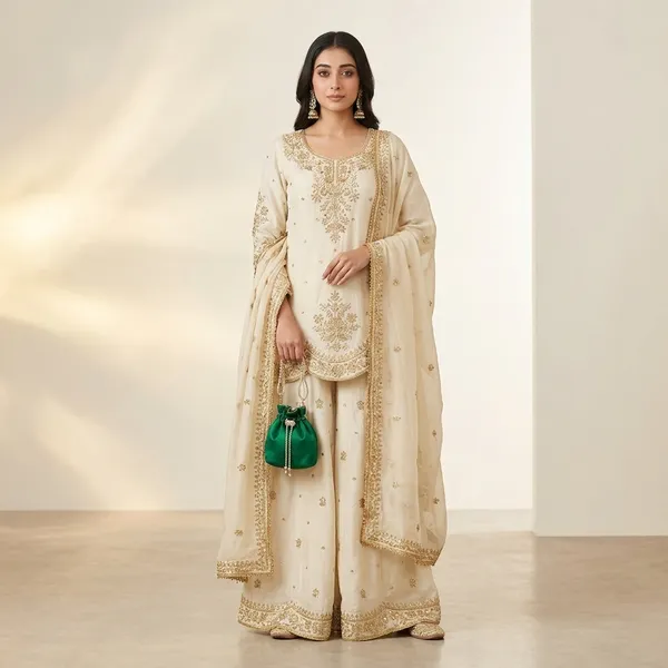 Designer_Chinnon_Silk_Suit