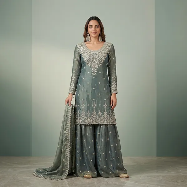 Premium_Designer_Readymade_Top_Sharara_Dupatta_Set