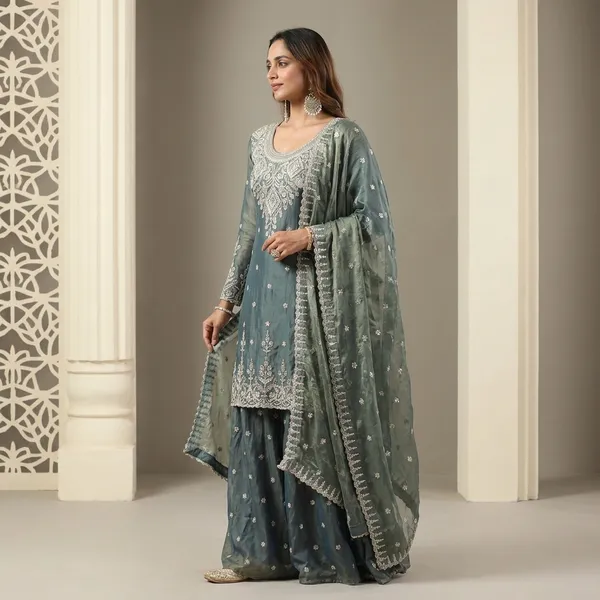 Premium_Designer_Readymade_Top_Sharara_Dupatta_Set