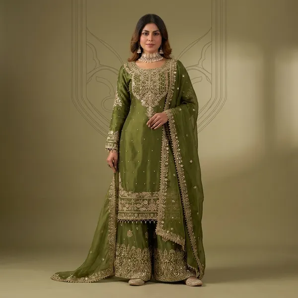 Designer_Silk_Top_Palazzo_And_Dupatta_Set_With_Heavy_Coding_Dori_And_Sequin_Work_Menendi_Green