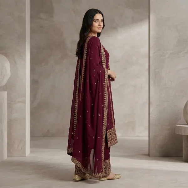 Mehfil_Blush_Embroidery_Look_Wine