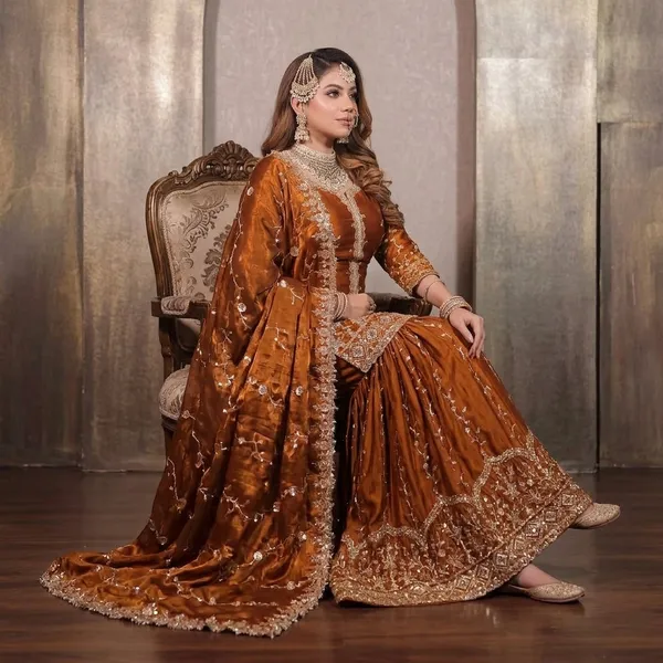 Designer_Fendy_Silk_Top_Bottom_And_Dupatta_Set_With_Heavy_Embroidery_Sequin_Work