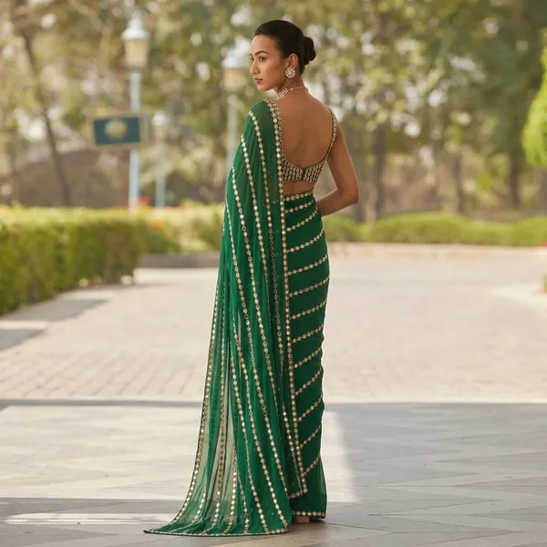 Designer_Real_Work_Mirror_With_Handwork_Green