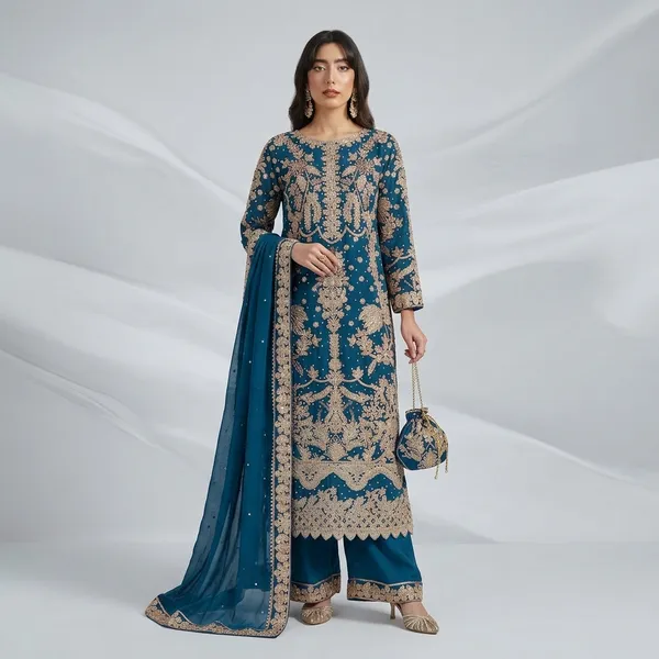 Elegant_Embroidered_Sequin_Designer_Suit_Three_Piece_Set_With_Dupatta_Red