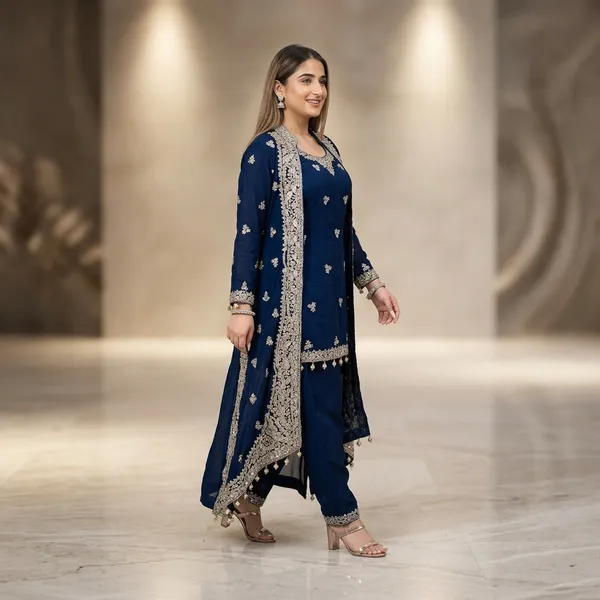 Designer_Kurti_Koti_Pant_Set_With_Heavy_Embroidery_Work