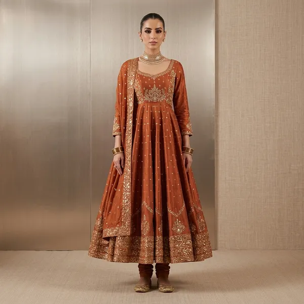 Designer_Rangoli_Silk_Anarkali_Gown_Set_With_Pant_Dupatta