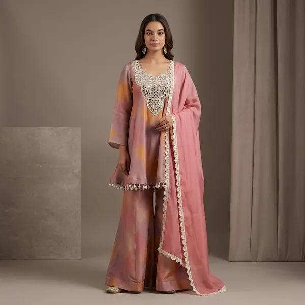 Designer_Top_Plazzo_Set_With_Real_Mirror_Work_Dupatta