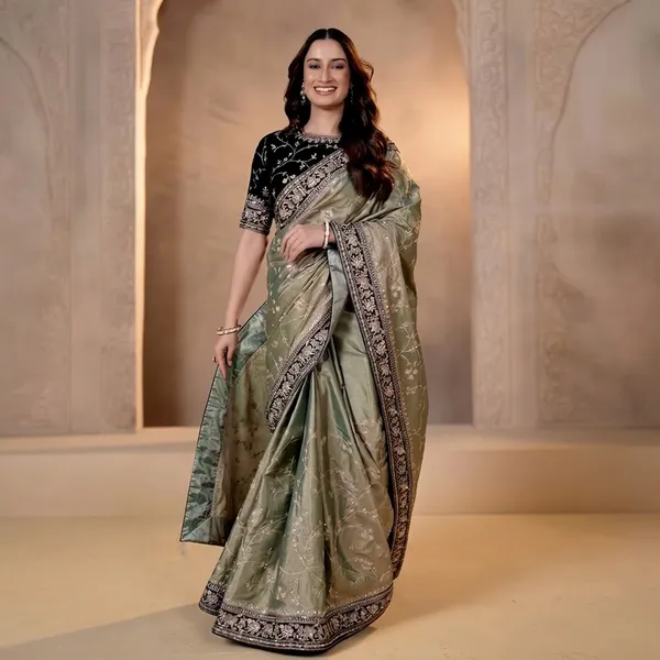 Designer_Soft_Mocha_Silk_Saree_With_Silver_Zari_Sequins_Embroidery_Default_Title